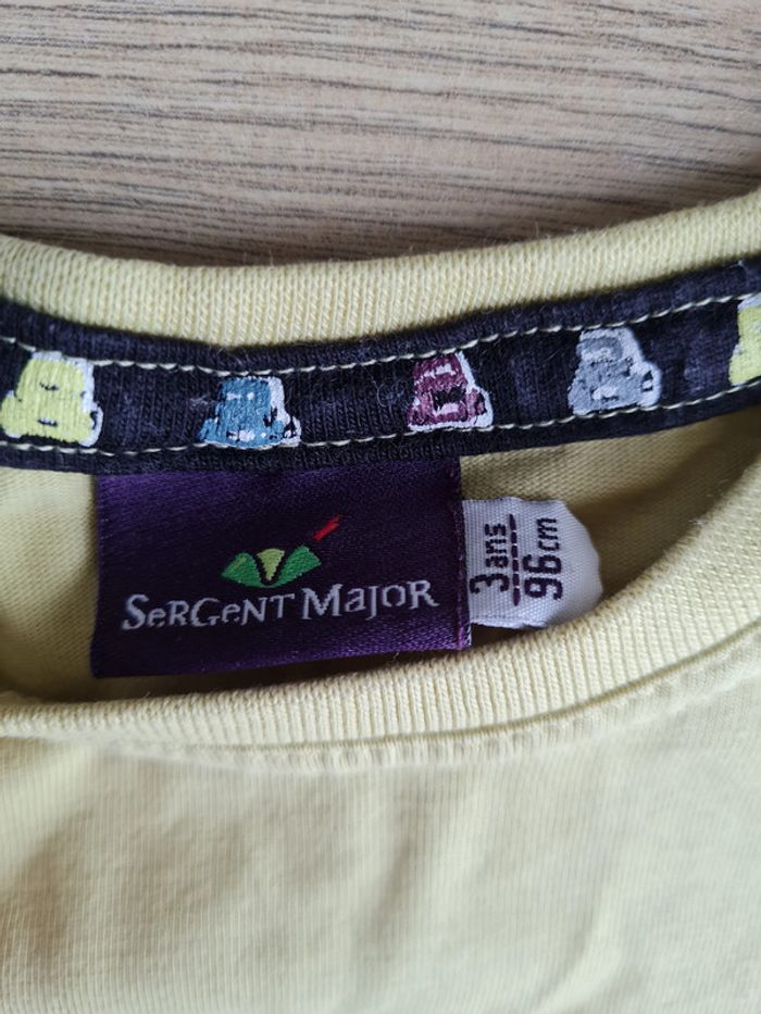 Tshirt ML Jaune Sergent Major - photo numéro 2