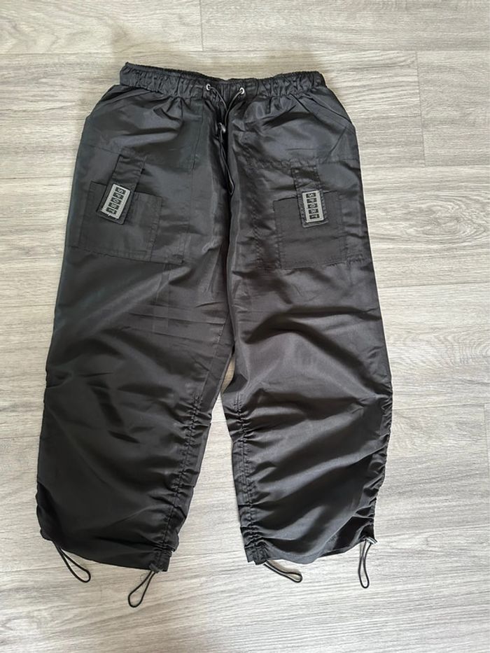 Bermuda Pantacourt satiné noir 2YK T42 XL