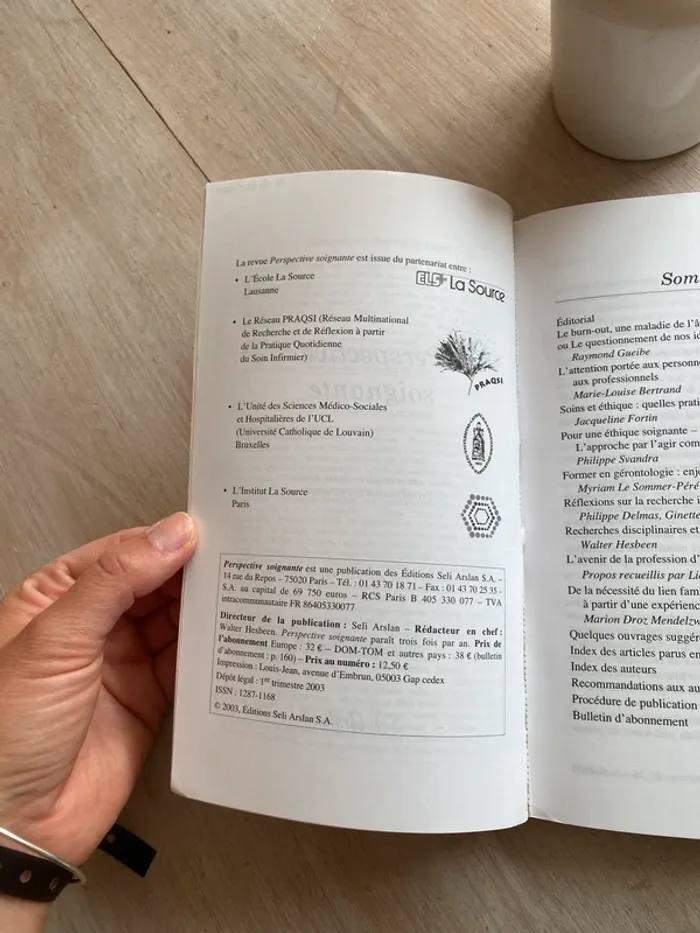 Revue Perspective soignante - Pour une pratique porteuse de sens et respectueuse des personnes - photo numéro 3