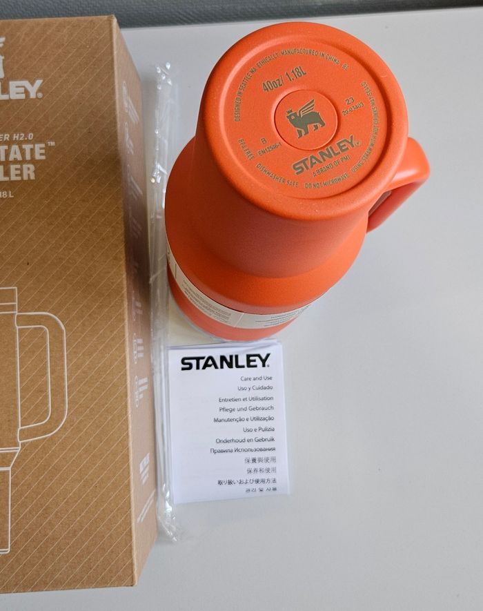 🧡 Tasse Stanley Quencher H2.0 Tumbler 40 oz (1200 ml) – Couleur Orange – Neuf - photo numéro 4
