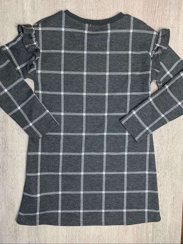 Robe à carreaux gris cendré -taille 4 ans - 102cm - photo numéro 10