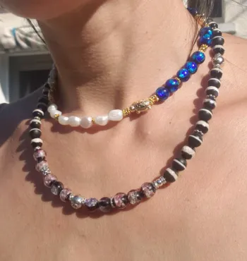 Collier perles naturelles