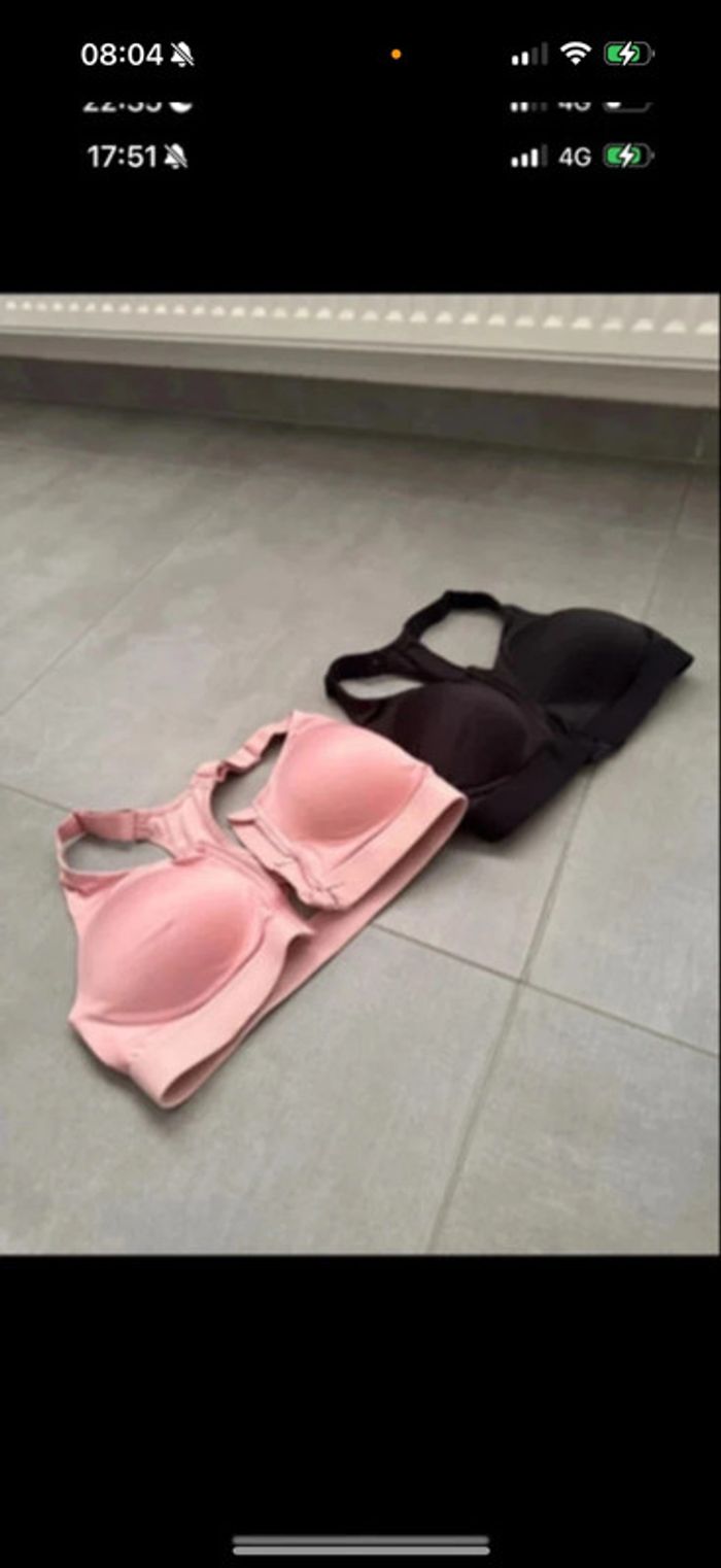 Lot de 2 Brassiere de sport taille 75 c decathlon - photo numéro 3