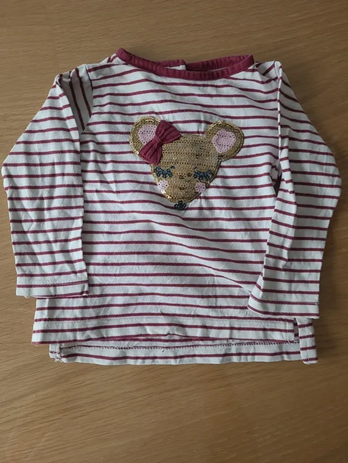 T-shirt petite souris 12 mois