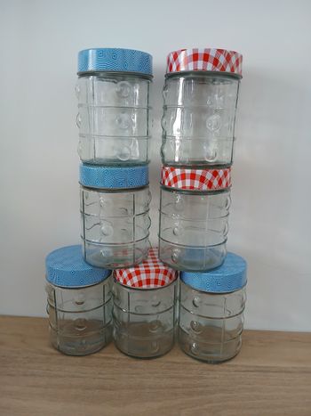 Lot de 7 bocaux - contenance 200ml
