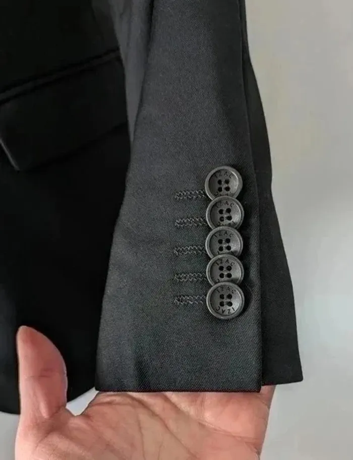 Veste blazer 100% laine - IZAC - taille S - photo numéro 3