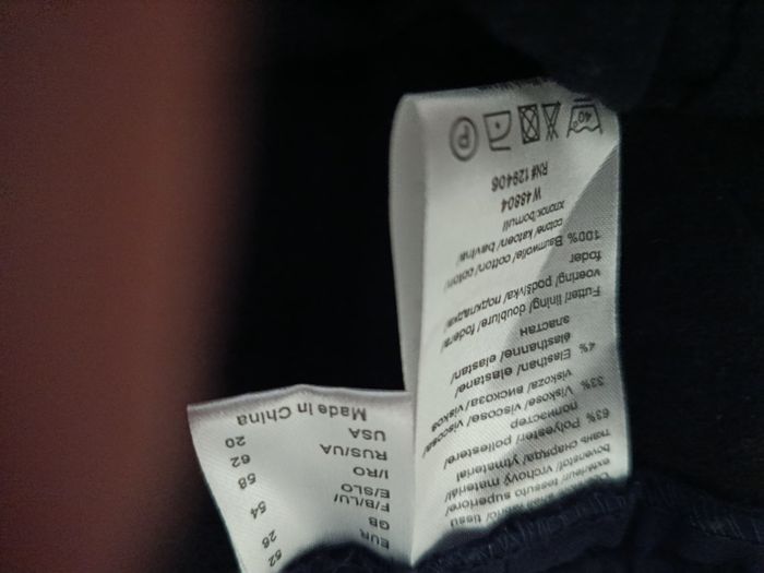 Pantalon bleu marine droit femme taille 54 - photo numéro 3