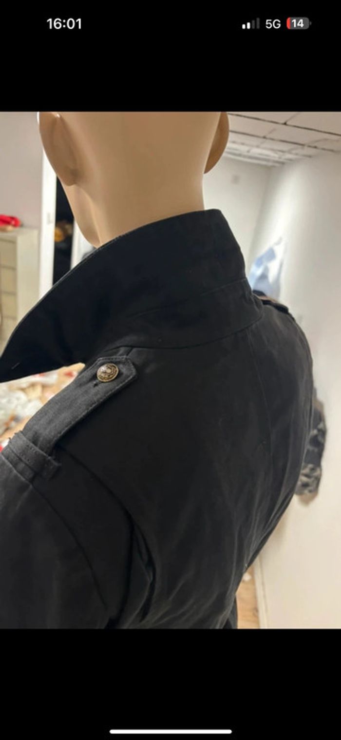 Trench noir The Kooples neuf avec ceinture – taille M - photo numéro 5