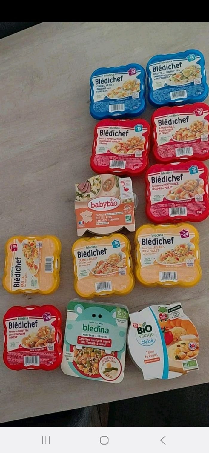 Barquettes repas x12