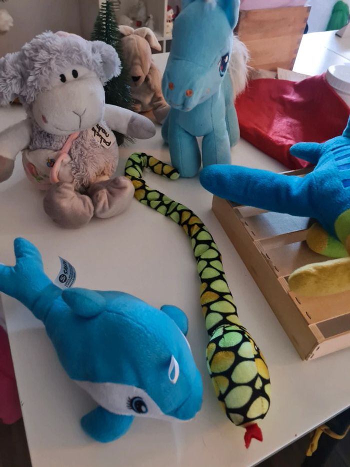 Diverses peluche avion dauphin poney chameau - photo numéro 4