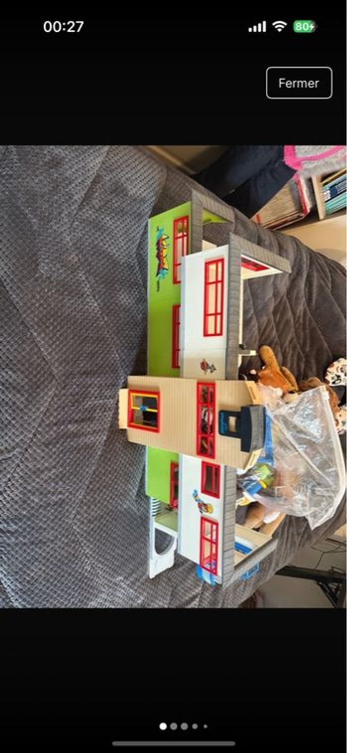 École playmobile + bus scolaire