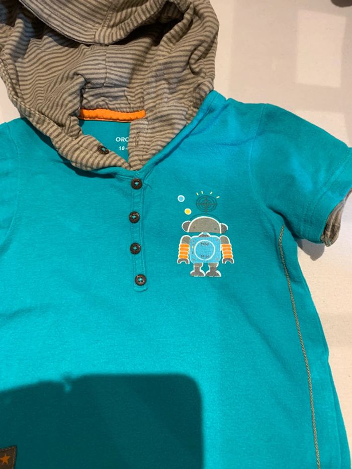 Teeshirt à capuche Orchestra taille 18 mois - photo numéro 2