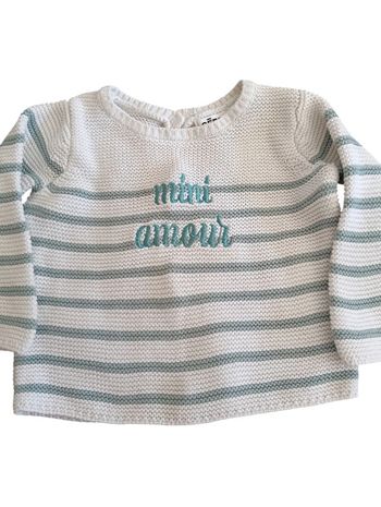 Pull mini amour 3 mois