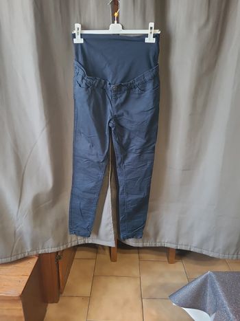 Pantalon bleu grossesse T 42