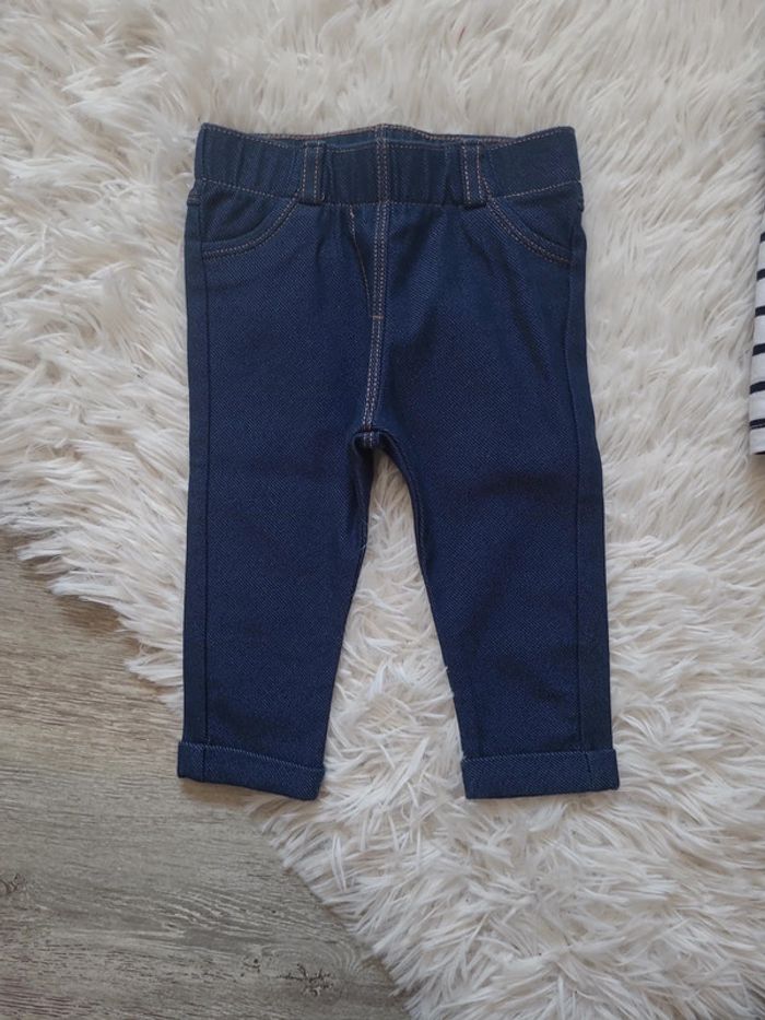 Ensemble pantalon jean et tee shirt manches longues Kiabi - photo numéro 3