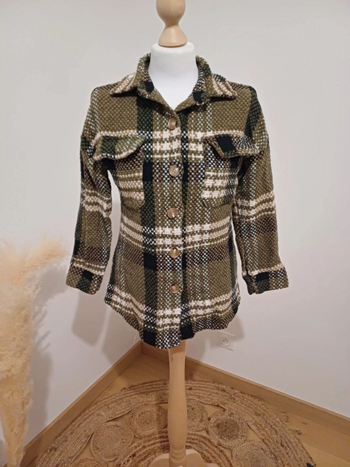 Veste épaisse à carreaux taille S/M 36/38