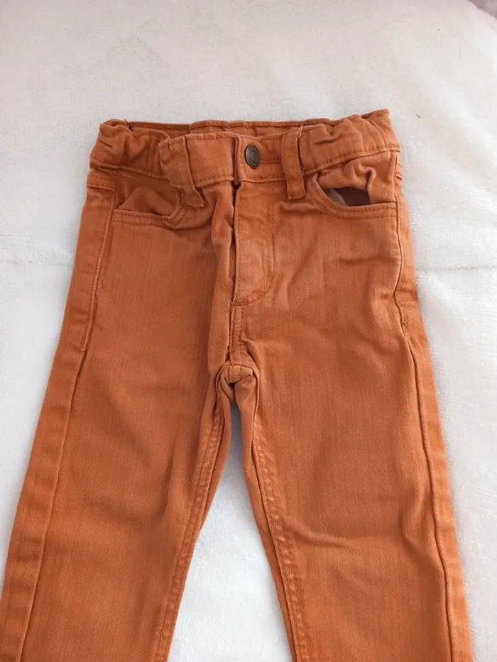 🚼pantalon jeans marron 2ans - photo numéro 2