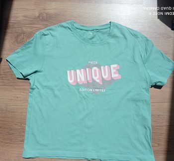 T-shirt fantaisie court fille, Kiabi, taille 12 ans (XXS)