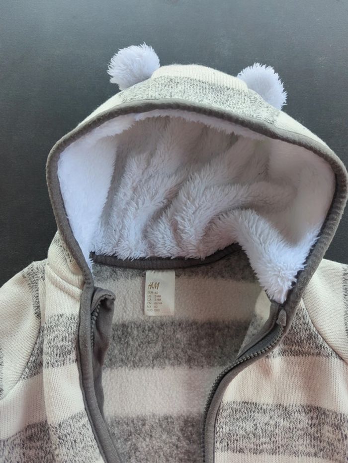 Veste bébé oreilles ours - photo numéro 2
