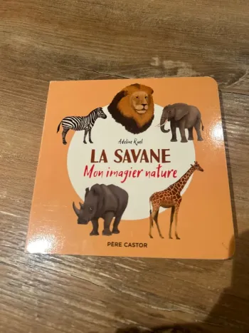 Livre mon imagier nature de la savane