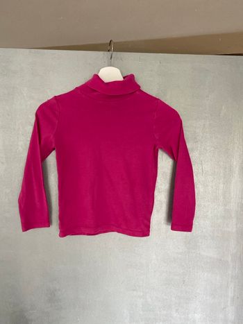 Sous-pull a col roulé rose taille 8 ans