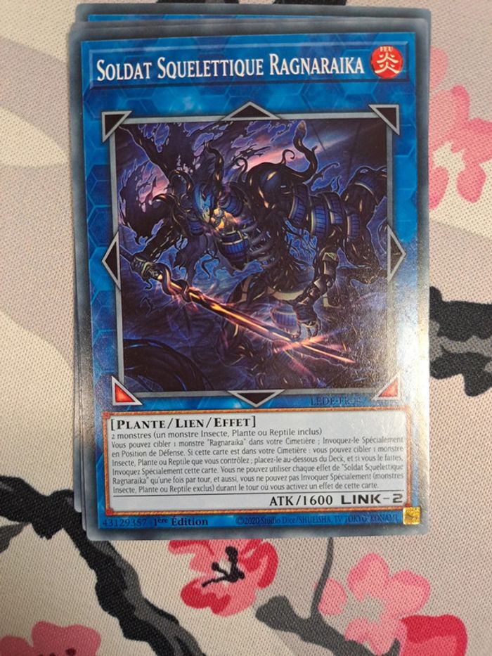 Playset 3x Soldat Squelettique Ragnaraika Yu-Gi-Oh! Héritage de la Destruction FR LEDE - photo numéro 2
