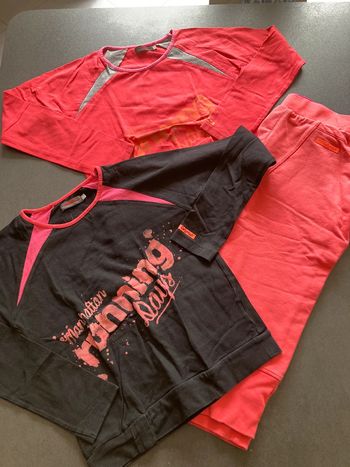 Catimini lot ensemble pantacourt et pull sweat 10 ans vêtement fille