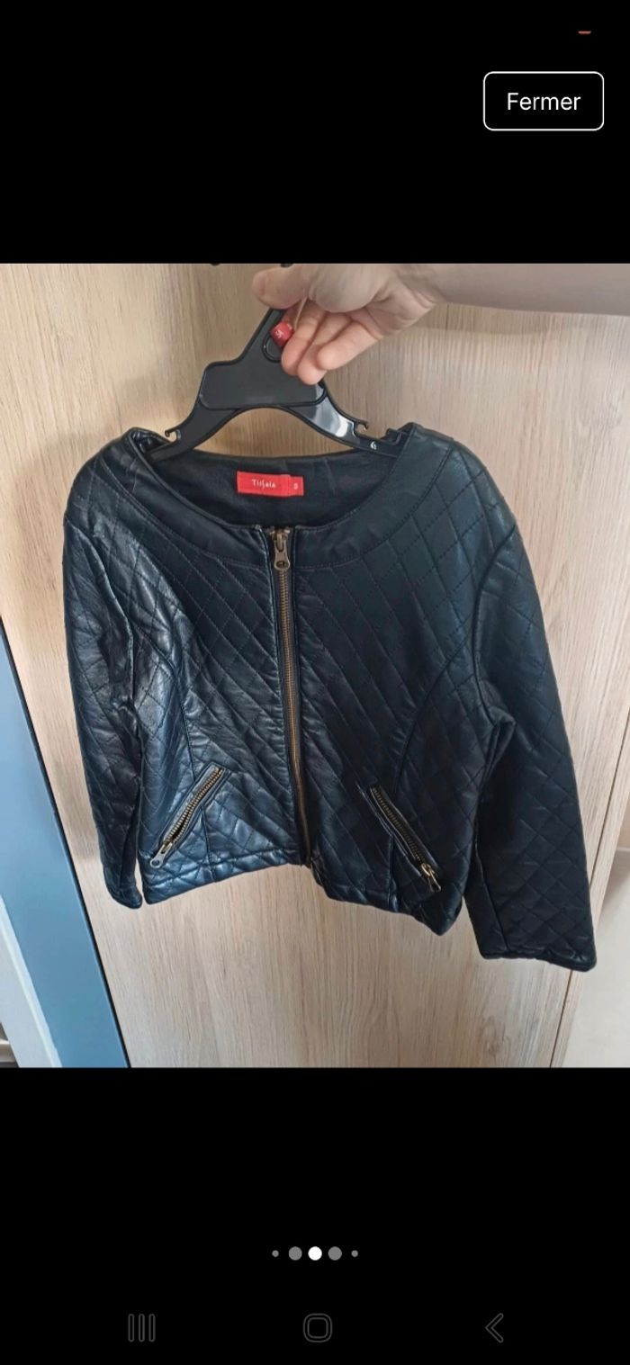 Lot de 3 blousons vestes fille 6ans neufs et tbe - photo numéro 5