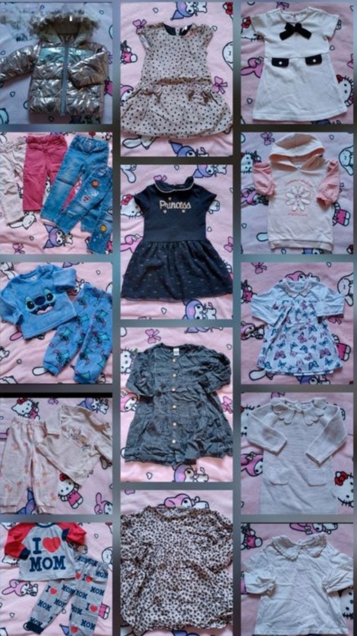 Lot vêtements fille hiver 18 mois