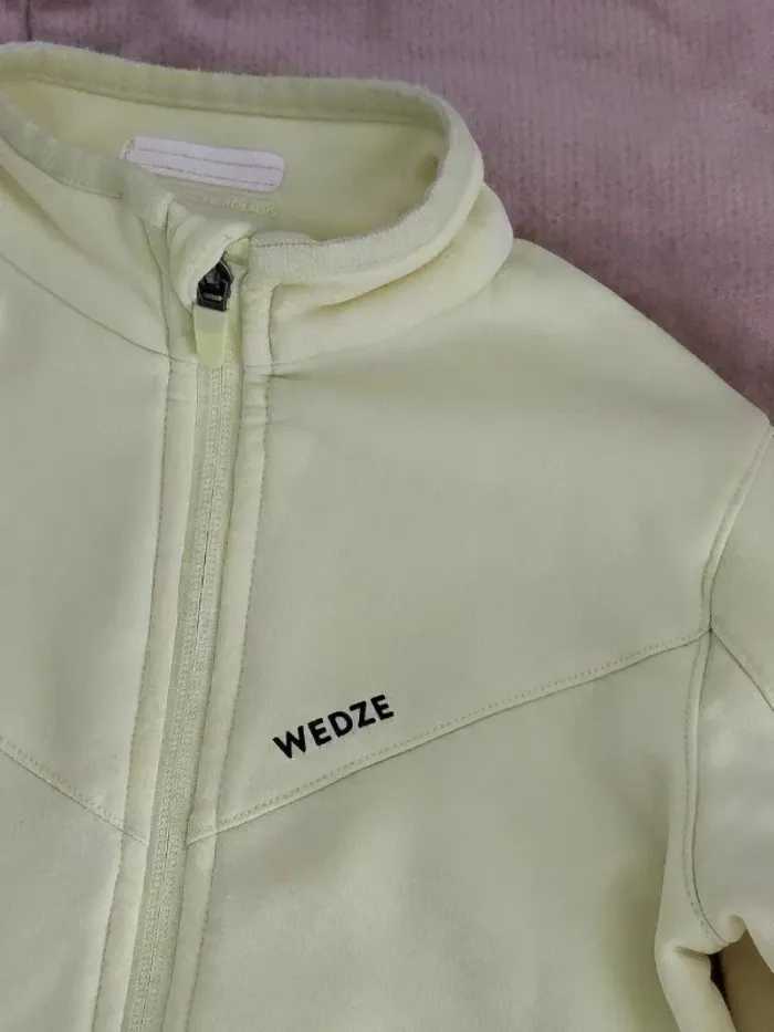 Blouson polaire fille zippé jaune fluo 8-10 ans - photo numéro 3