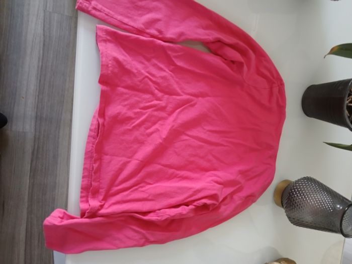 T SHIRT MANCHES LONGUES ROSE LA HALKE - photo numéro 3