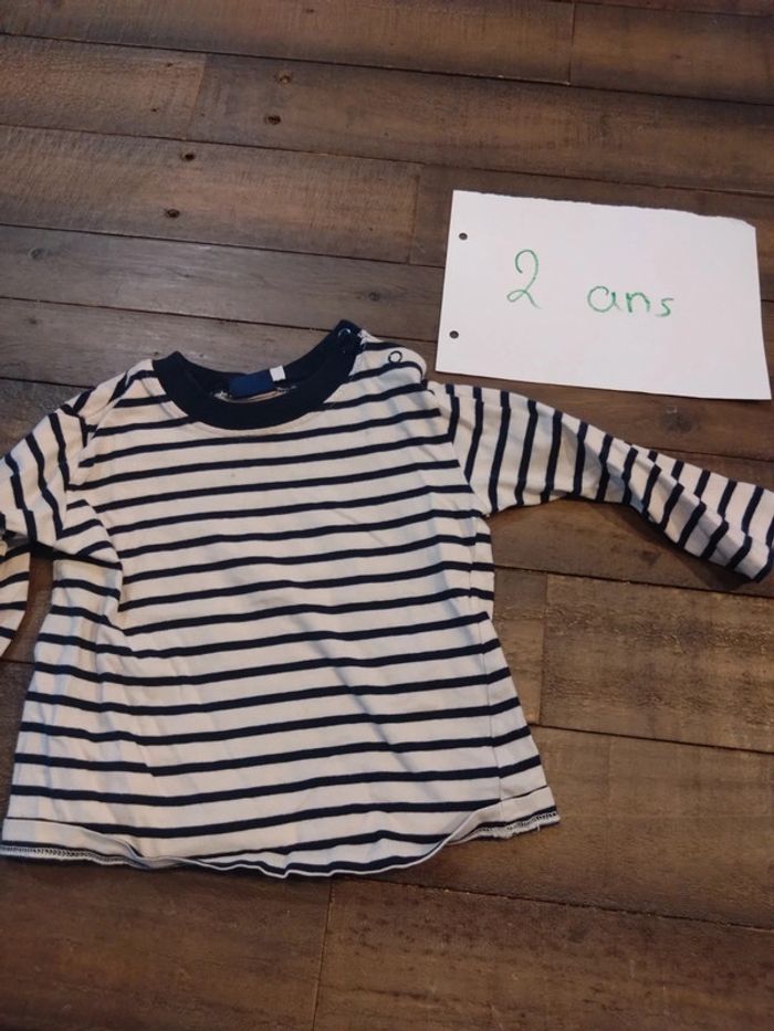 T shirt marinière sergent major 24 mois 2 ans - photo numéro 3