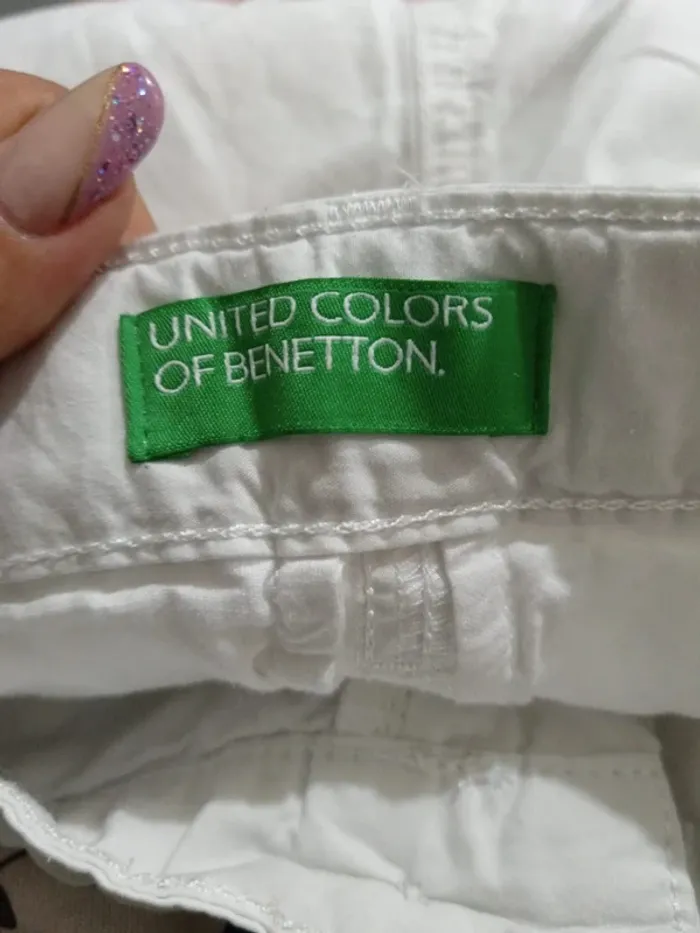 C55 short blanc United colors of benetton XXS - photo numéro 3