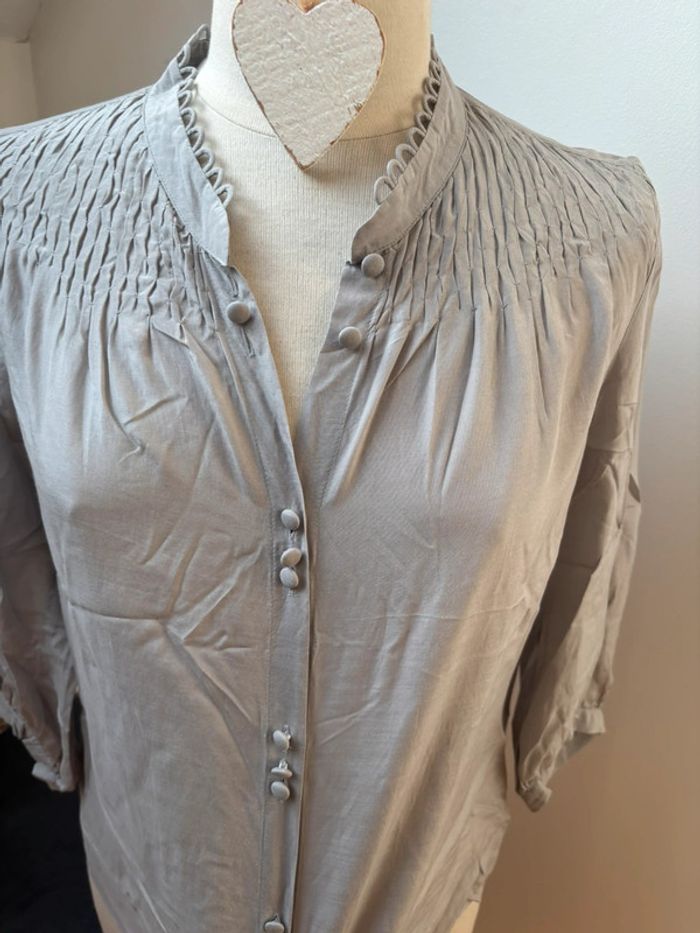 đ€ sublime blouse grise - GĂ©rard Darel - T42 - photo numĂ©ro 5