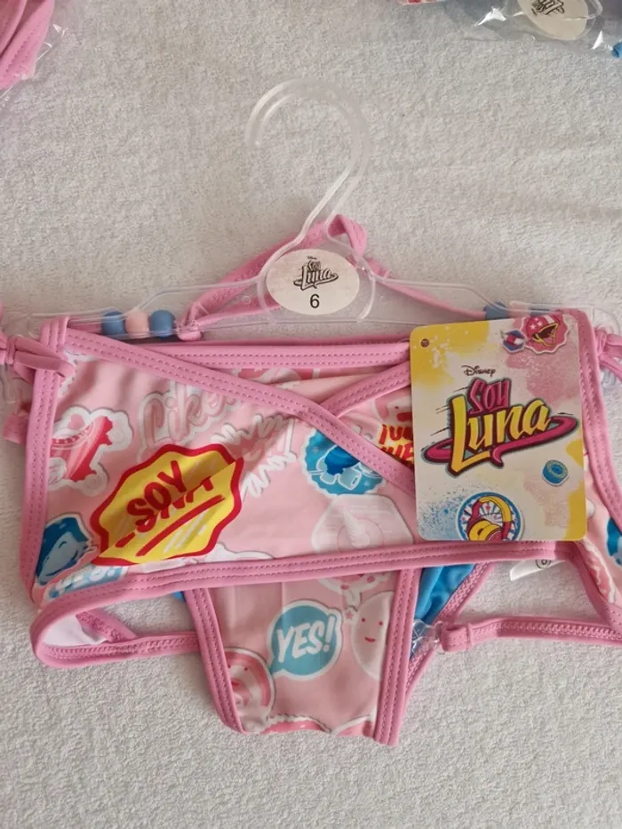 Bikini soy luna 6 ans rose neuf