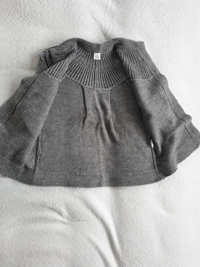 Gilet manches 3/4 gris - photo numéro 4