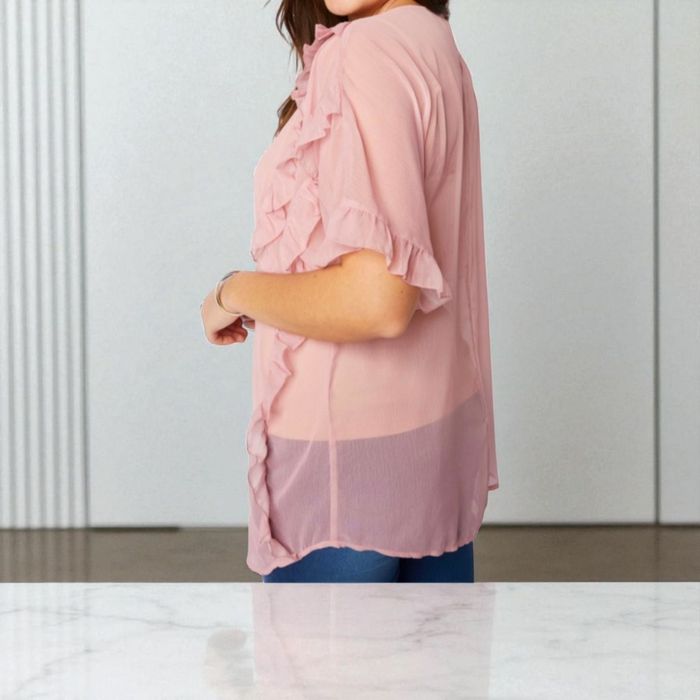 Blouse en voile rose T56 Blancheporte - photo numéro 2