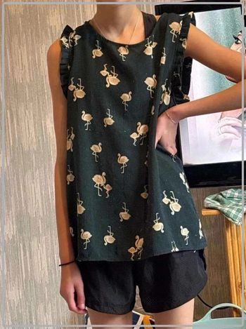Top  flamand  rose  taille  34/36