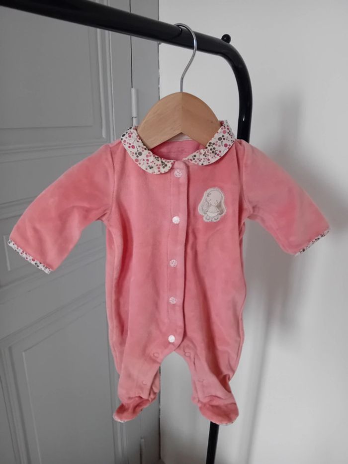 Pyjama rose - Sergent Major - 1 mois