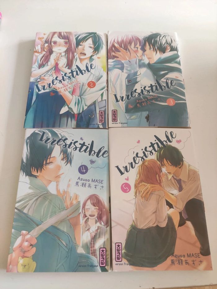 Lot 4 mangas Irrésistible tome 2, 3, 4 et 5