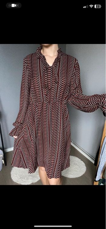 Robe longue bordeaux vero moda taille m