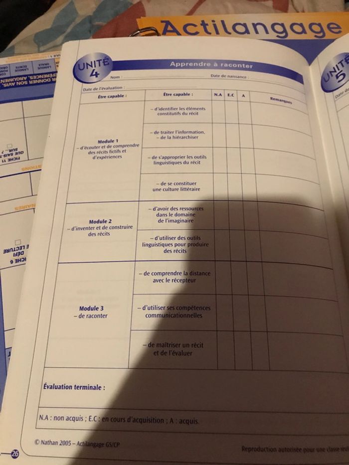 Actilangage GS CP pour construire l’oral et l’écrit Nathan - photo numéro 6