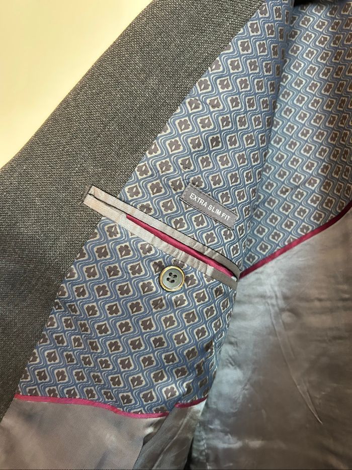 Blazer gris en Laine Extra Slim Fit Homme Devred Taille L - photo numéro 5