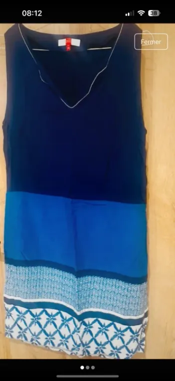 Robe miss Captain été T38 ton bleu