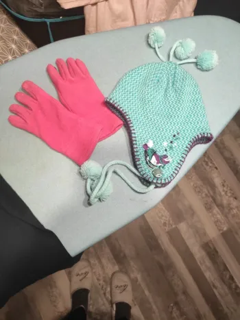 Ensemble fille bonnet et gant Wed'ze junior