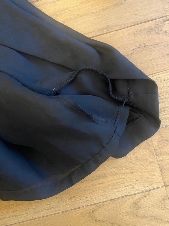 Robe satinée noire manches longues H&M Concious - photo numéro 4