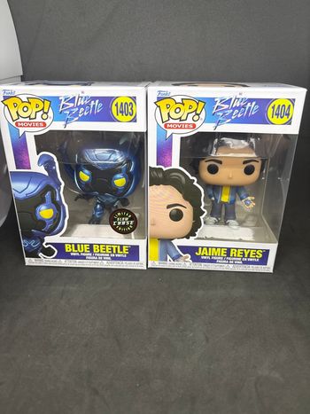 Funko pop blue beetle Jaime Reyes chase 1404 1403 