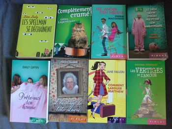 Lot de 8 romans - pour ado et plus