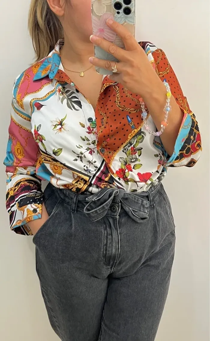 Chemise Satinée Imprimée