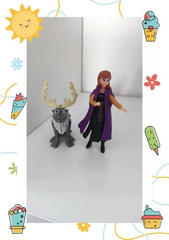 Figurine Anna reine des neiges et svene